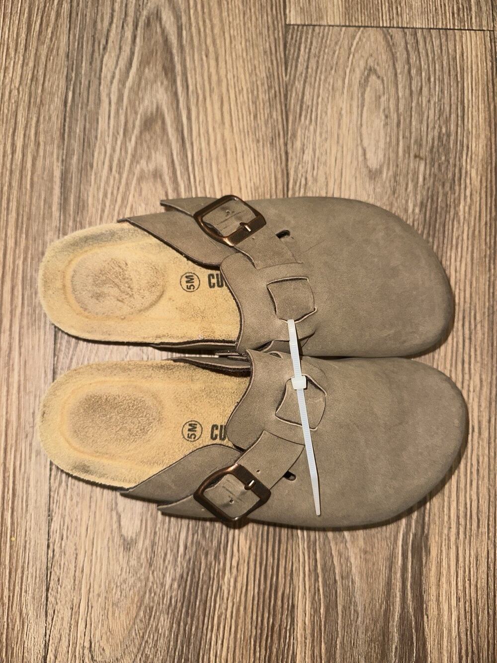 Cushionaire Suede Clogs/ Slip On Mules Size 5W